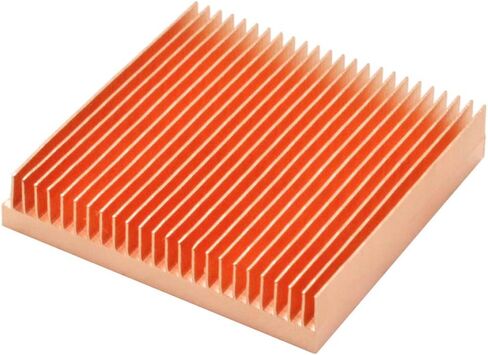 2Pcs Pure Copper Heatsink 1.38" x 1.38" x 0.28" / 35mm x 35mm x 7mm Heat Sink for Electronic 3D Printer CHIP IC MOS Heat Dissipation in Saudi Arabia