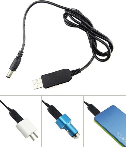 Usb Smart Charger(DC 5V Input, DC 10V Output) Transformer Cable Compatible for BaoFeng UV-5R UV-82 BF-F8HP UV-82HP UV-5X3 CH-5 CH-8 Charger Base in Saudi Arabia