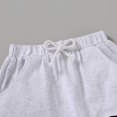 مجموعة ملابس صيفية للأولاد الصغار من Happy Town، تي شيرت وسروال قصير الأكمام (أبيض، 9-12 شهرًا) in Kuwait