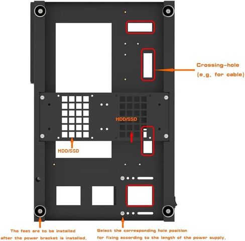Open Computer Case,Two-Way Server ATX Motherboard Tray Test Stand, Test Bench, ATX MID Tower-Max in Saudi Arabia