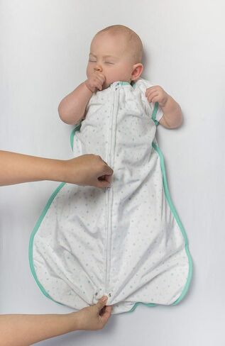 Amazing Baby Microfleece Sleeping Sack, Wearable Blanket with 2-Way Zipper, Use After Swaddle Transition, Playful Dots, Blue, Small 0-6 Month in Saudi Arabia