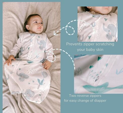 BABY SLEEP SACK 100% COTTON, 3-12 MONTHS, baby sleep, baby Wearable Blanket, wearable slepping back, babyshower, gift for babies in Saudi Arabia