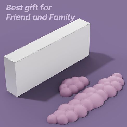 مجموعة مسند المعصم السحابي من الجلد من Mytrix للوحة المفاتيح والماوس، إسفنج مريح ذو ذاكرة مريح مع قاعدة PU غير قابلة للانزلاق، دعم الكوع لتخفيف الآلام، حجم كبير للمكتب، المكتب، الألعاب، وردي in Kuwait