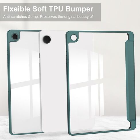 Tablet Case for Samsung Galaxy TAB A9+/A9 Plus 11 inch, Slim Tri-Fold Cover with Pen Holder, Shockproof Cover with Clear Back Shell for Galaxy TAB A9+/A9 Plus 2023, Auto Wake/Sleep Blue in Kuwait