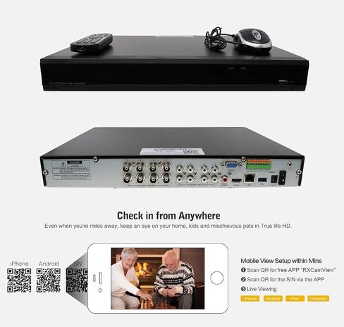 نظام كاميرا أمان GW Security 5MP 1920P مع تقنية الذكاء الاصطناعي لاكتشاف الوجه/الإنسان/المركبة، مسجل فيديو رقمي 8CH 4K وميكروفون 4 × 5MP 2592TVL، كاميرا CCTV محورية منزلية، تشغيل الذكاء الاصطناعي الذكي، تنبيه عبر البريد الإلكتروني، محرك أقراص ثابتة سعة 1  in Saudi Arabia