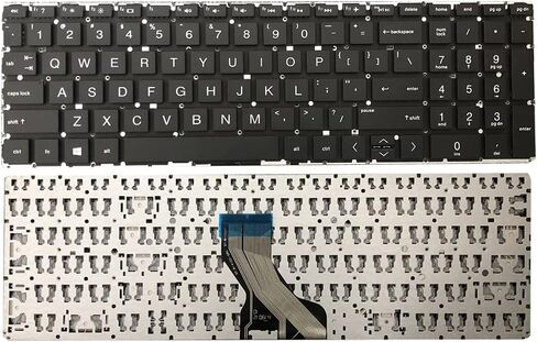 Zahara Laptop Keyboard Black No Backlit for HP 15-dw0036wm 15-dw0054wm 15-dw0021cl 15-dw0035cl / 15-db0011dx 15-db0012ds 15-db0015dx / 15-DA 15-DB 15-DW 15-DX 15-CX 15-CP 15M-CP 15-cn 15-DK in Saudi Arabia