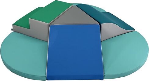 Factory Direct Partners SoftScape Toddler Playtime Junction 360 Climber Plus Side Pads, Indoor Active Play Structure for Toddlers and Kids; Safe Soft Foam (7-Pc) - Contemporary, 13800-CT in Saudi Arabia