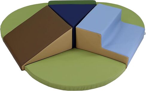 Factory Direct Partners SoftScape Toddler Playtime Junction 360 Climber Plus Side Pads, Indoor Active Play Structure for Toddlers and Kids; Safe Soft Foam (7-Pc) - Contemporary, 13800-CT in Saudi Arabia