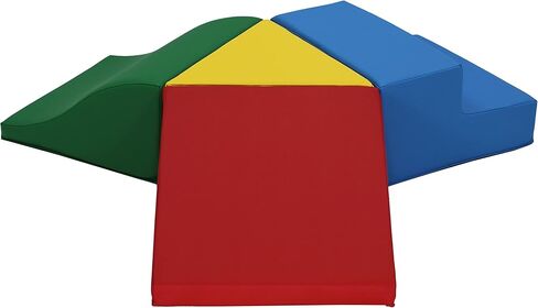 Factory Direct Partners SoftScape Baby Playtime Junction 360 Climber Plus وسادات جانبية، هيكل لعب نشط داخلي للأطفال الصغار والأطفال؛ رغوة ناعمة آمنة (7 قطع) - معاصرة، 13800-CT in Kuwait