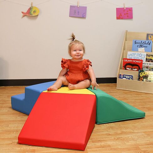 Factory Direct Partners SoftScape Baby Playtime Junction 360 Climber Plus وسادات جانبية، هيكل لعب نشط داخلي للأطفال الصغار والأطفال؛ رغوة ناعمة آمنة (7 قطع) - معاصرة، 13800-CT in Kuwait