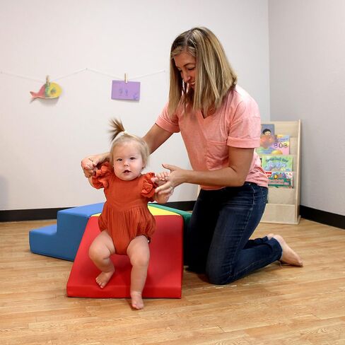 Factory Direct Partners SoftScape Baby Playtime Junction 360 Climber Plus وسادات جانبية، هيكل لعب نشط داخلي للأطفال الصغار والأطفال؛ رغوة ناعمة آمنة (7 قطع) - معاصرة، 13800-CT in Kuwait