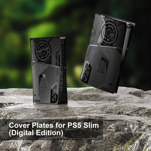 5-in-1 Plates for PS5 Slim Disc Edition and Digital Edition, Precision Fit, Anti-Scratch, Easy to Install, Hard Shockproof Face Plate Shell Side Plate for PlayStation 5 Slim Accessories in Kuwait