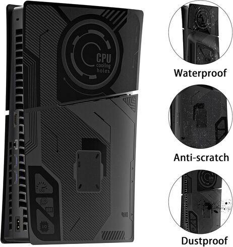 5-in-1 Plates for PS5 Slim Disc Edition and Digital Edition, Precision Fit, Anti-Scratch, Easy to Install, Hard Shockproof Face Plate Shell Side Plate for PlayStation 5 Slim Accessories in Kuwait