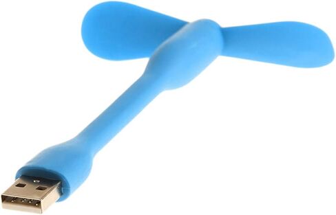 مروحة USB مروحة USB مرنة محمولة صغيرة مروحة USB 5 فولت مع مصابيح إضاءة LED USB لبنك الطاقة والكمبيوتر المحمول والأدوات الصيفية، أسود in Saudi Arabia