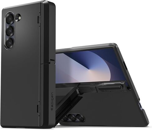 حافظة Spigen Tough Armor Pro P مصممة لهاتف Galaxy Z Fold 6 (2024) [مسند] - أسود in Kuwait