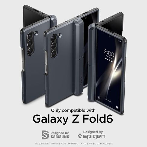 حافظة Spigen Tough Armor Pro P مصممة لهاتف Galaxy Z Fold 6 (2024) [مسند] - أسود in Kuwait