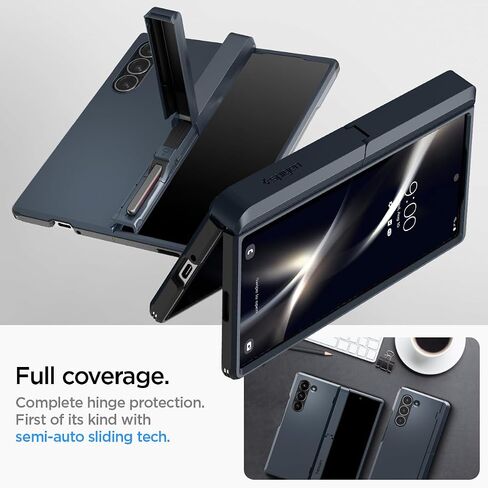حافظة Spigen Tough Armor Pro P مصممة لهاتف Galaxy Z Fold 6 (2024) [مسند] - أسود in Kuwait