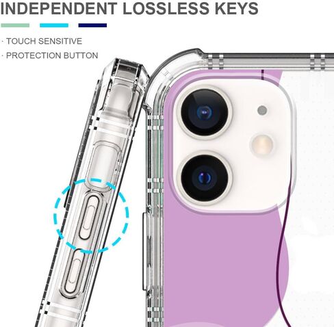 Compatible with iPhone 6 Plus,Blue Wavy Shaped Art Clear Phone Case for Girl Women,Airbag Transparent Slim Soft Bumper Phone Case for iPhone 6 Plus in Saudi Arabia