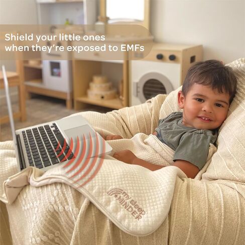 Faraday Baby Sack & Blanket, EMF Wearable Blanket, Wifi Blocker, Pregancy Blanket, Unisex, 6-18 Months, Beige in Saudi Arabia