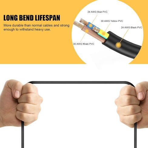 USB 1 to 4 Splitter, USB 2.0 Y Splitter Charger Cable USB 1 Male to 4 Female Power Cord Extension Hub Cable for PC/PS4/MacBook/Laptop/TV/LED Etc,Navy in Saudi Arabia