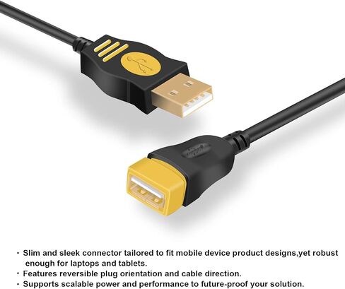 USB 1 to 4 Splitter, USB 2.0 Y Splitter Charger Cable USB 1 Male to 4 Female Power Cord Extension Hub Cable for PC/PS4/MacBook/Laptop/TV/LED Etc,Navy in Saudi Arabia