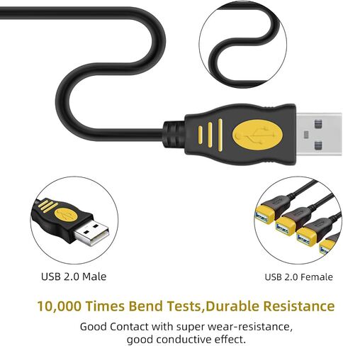 USB 1 to 4 Splitter, USB 2.0 Y Splitter Charger Cable USB 1 Male to 4 Female Power Cord Extension Hub Cable for PC/PS4/MacBook/Laptop/TV/LED Etc,Navy in Saudi Arabia