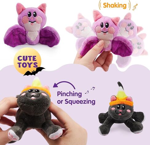 مجموعة ألعاب JOYIN Baby's Pumpkin Halloween Toys مع 8 قطع لعب ممتعة، حشو/حشو أكياس الهدايا الفخمة، ديكور حفلات الهالوين، جوائز وهدايا للرضع الأولاد والبنات in Kuwait