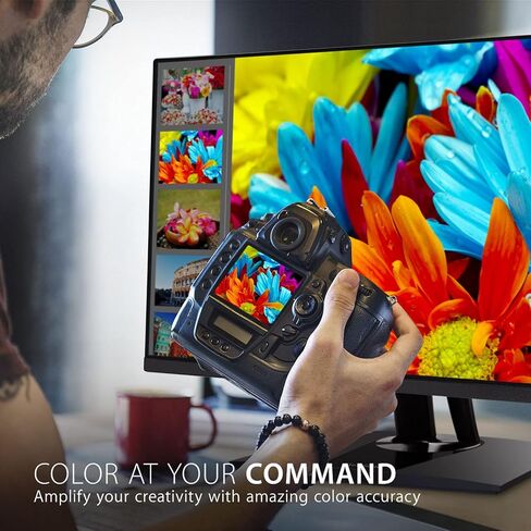 شاشة فيوسونيك VP2756-4K مقاس 27 بوصة 4K UHD IPS مريحة مع حواف رفيعة للغاية ودقة الألوان والتحقق من صحة Pantone و60 وات USB C in Kuwait
