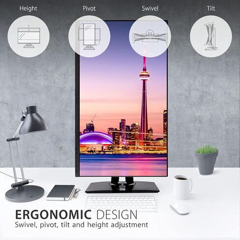 شاشة فيوسونيك VP2756-4K مقاس 27 بوصة 4K UHD IPS مريحة مع حواف رفيعة للغاية ودقة الألوان والتحقق من صحة Pantone و60 وات USB C in Kuwait