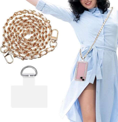 سلسلة الهاتف Crossbody حزام الهاتف العالمي Crossbody انفصال الهاتف الخليوي الحبل مع رقعة الهاتف حزام الهاتف Crossbody متوافق مع معظم الهواتف الذكية in Saudi Arabia