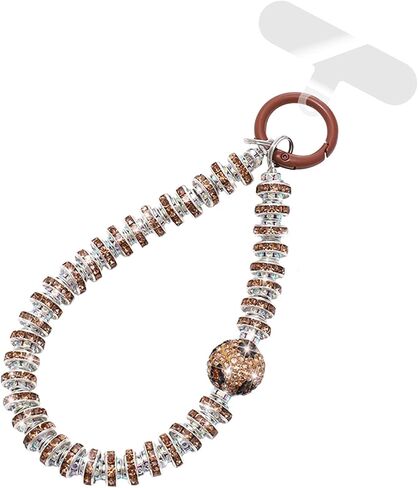 سحر الهاتف الماسي من MGQILING مع علامة تبويب حبل الهاتف، حزام معصم فاخر لامع من اللؤلؤ الماسي اللامع، ملحق للتعليق، حبل هاتف مضاد للفقدان للنساء والفتيات in Kuwait