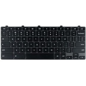 Replacement Laptop US Keyboard with Frame Power Key for Dell Chromebook 11 3100 3100 Touch P29T 5190 5190 Touch 3400 0D2DT 00D2DT 3110 3110 Touch 03G0H0 (Not for Chromebook 3100/5190 2-in-1)