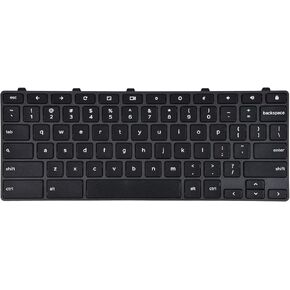 Replacement Keyboard for Dell Chromebook 11 3100 & Chromebook 11 5190, Dell Chromebook 3100 5190 Keyboard with Lock Key US Layout P/N: TPN-136US001909 AE09U018 NSK-EJ1SW
