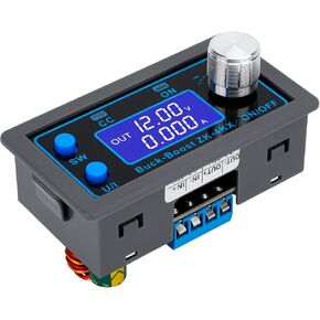 DC-DC Buck Boost Converter - CC CV 0.5-30V 0-4A Voltage Regulator DIY Solar Battery Charging Power Supply Regulator CNC Adjustable Module LCD Display ZK-4KX