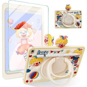 Kids Case for iPad 9th 8th 7th Generation 10.2 inch, Slim Stand Protective Cover with iPad 9th 8th 7th,Lightweight Flexible Shockproof, Folding Handle Stand(Yellow