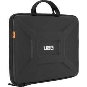URBAN ARMOR GEAR UAG Large Sleeve with Carrying Handle for 15-inch Computers [Black] Rugged Tactile Grip Weatherproof Protective Slim Secure Laptop/Tablet Sleeve