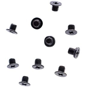 10pcs M3x3 mm Phillips Flat-Head Screws Replacement for Dell HP ASUS Lenovo Desktop Laptop PC 2.5" SATA Hard Drive Internal Parts - Black