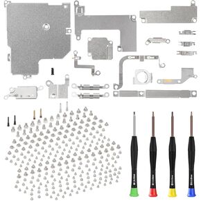 Inner Complete Screws Set and Full Internal Metal Bracket Kit Replacement for iPhone 13 Pro Max Plate Cover Bottom Small Screw Parts with Repair Tools Screwdriver for 13Promax