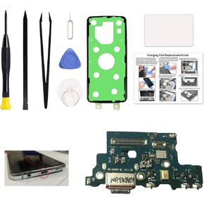 Charging Port Replacement Kit Compatible with Galaxy S20 Ultra US Version, Dock Board USB-C Connector Only for S20 Ultra SM-G988U, SM-G988U1, SM-G988W, with Instruction Manual, Toolkit
