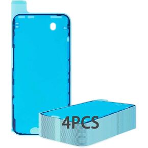 Waterproof Screen Sealing Adhesive(4 Pcs) for iPhone 12/12Pro and White,LCD Display Front Frame Pre-Cut Tape Seal Stickers Glue Replacement Part for iPhone 12/12pro