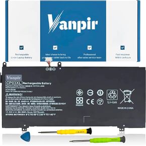 CP03XL 929066-421 929072-855 Battery for Hp Spectre 13 X360 13-ae000 13-ae049ng 13-ae040ng 13-ae006no 13-ae001ng Series CPO3XL CP03060XL HSTNN-LB8E (11.55V 60.9Wh 5275mAh)