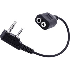 Arrowmax ACDM1-K2 M1 to K1 Adapter Cable Connector Compatible with BaoFeng BTECH UV-5R UV-5RA UV-5RE UV-5R3 BF-F8HP UV-82HP Kenwood 2-PIN Radios NX-1200 NX-1300 NX-P1200 NX-P1300