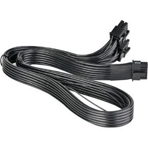 SilverStone Technology PP15-EPS Dual EPS 8 pin (PSU) to 12+4 pin (GPU) 12V-2x6 PCIe Gen5 Cable for SilverStone 3rd Gen PSUs, SST-PP15-EPS