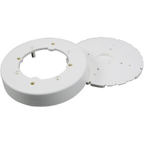 Legrand Wiremold NM4 Nonmetallic Plastic Raceway for Extending Power, Circular Fixture Box, Ivory (1 Pack)