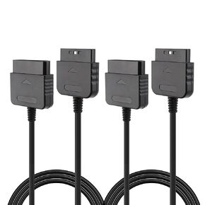 PS2 Controller Extension Cable, 2-Pack 1.8M/6FT Replacement Controller Extension Cable for Sony Playstation 2 PS2 Game Console