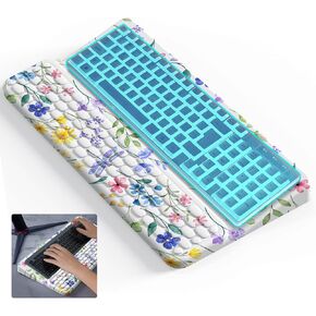 Keyboard Stand for Desktop, Computer Keyboard Stand, Ergonomic Keyboard Holder for Easy Typing Working, Keyboard Riser with Comfortable Wrist Rest for Keyboard Fits All Keyboard Black