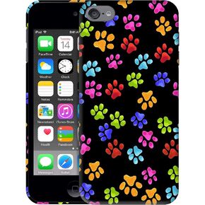 SM Cases iPod Touch 7 Case, iPod Touch 6 Case, iPod Touch 5 Case - Dog Paw Multicolour Print Design 3D Printed Phone Back Hard Plastic Cover Case for iPod Touch 7/6 / 5.