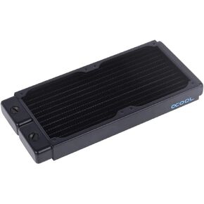 Alphacool NexXxos ST30 Full Copper 240mm Radiator V.2, 120mm x 2, Dual Fan, Black
