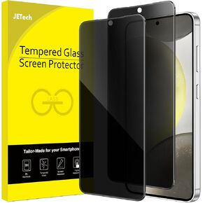 JETech Privacy Screen Protector for Samsung Galaxy S24+ / S24 Plus 5G 6.7-Inch, Anti-Spy Tempered Glass Film, Fingerprint ID Compatible, 2-Pack