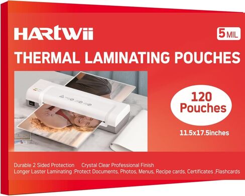 220 Pack Lamintaing Sheets Holds 8.5 x 11 Inch Sheets, 5Mil Thick Clear Thermal Laminating Pouches 9 x 11.5 Inch Lamination Sheet Paper for Laminator, Round Corner Letter Size in Saudi Arabia
